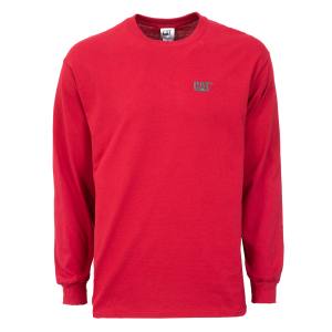 Mens Red Long Sleeve T