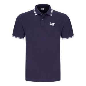 Navy Contrast Tipped Polo