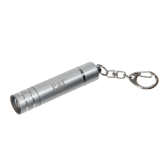 LED Silver Torch Keyring